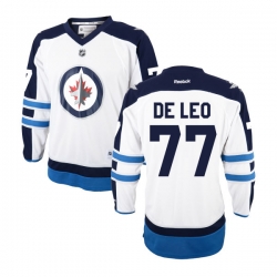 Chase De Leo Reebok Winnipeg Jets Authentic White Away Jersey