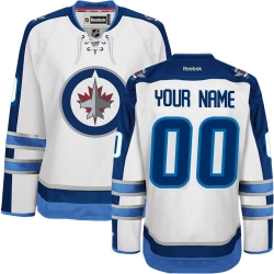 Reebok Winnipeg Jets Customized Authentic White Away NHL Jersey