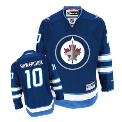Dale Hawerchuk Reebok Winnipeg Jets Authentic Navy Blue Home NHL Jersey
