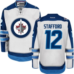 Drew Stafford Reebok Winnipeg Jets Premier White Away NHL Jersey