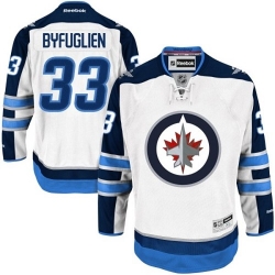 Dustin Byfuglien Reebok Winnipeg Jets Authentic White Away NHL Jersey