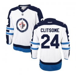 Grant Clitsome Reebok Winnipeg Jets Premier White Away Jersey