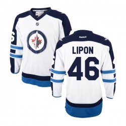 J.C. Lipon Reebok Winnipeg Jets Authentic White Away Jersey