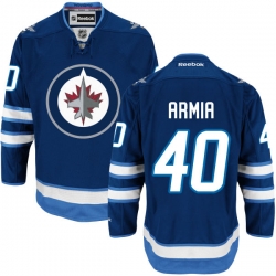 Joel Armia Reebok Winnipeg Jets Premier Navy Blue Home Jersey