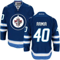 Joel Armia Youth Reebok Winnipeg Jets Premier Navy Blue Home Jersey