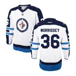 Josh Morrissey Reebok Winnipeg Jets Authentic White Away Jersey
