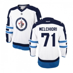 Julian Melchiori Reebok Winnipeg Jets Premier White Away Jersey