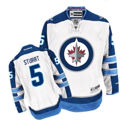 Mark Stuart Reebok Winnipeg Jets Premier White Away NHL Jersey