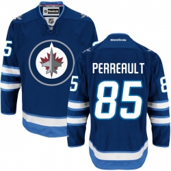 Mathieu Perreault Reebok Winnipeg Jets Premier Navy Blue Home Jersey