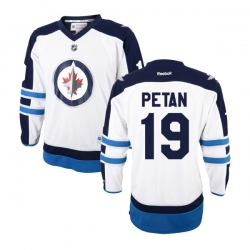 Nic Petan Reebok Winnipeg Jets Premier White Away Jersey