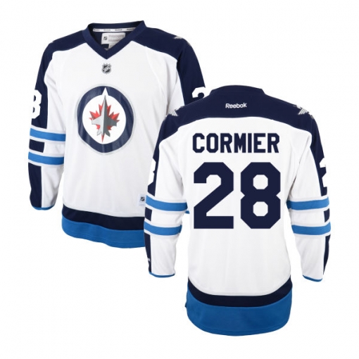 Patrice Cormier Youth Reebok Winnipeg Jets Authentic White ...