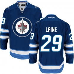 Patrik Laine Reebok Winnipeg Jets Premier Navy Blue Home Jersey