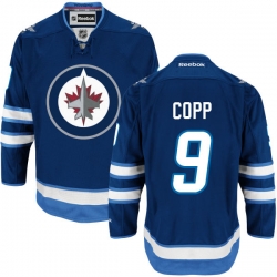 Andrew Copp Youth Reebok Winnipeg Jets Authentic Navy Blue Home Jersey