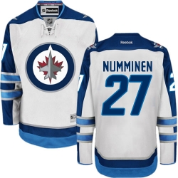 Teppo Numminen Reebok Winnipeg Jets Premier White Away NHL Jersey