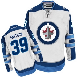 Tobias Enstrom Reebok Winnipeg Jets Authentic White Away NHL Jersey