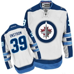 Toby Enstrom Reebok Winnipeg Jets Authentic White Away NHL Jersey