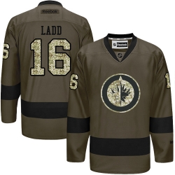 Andrew Ladd Reebok Winnipeg Jets Premier Green Salute to Service NHL Jersey