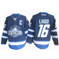 Andrew Ladd Reebok Winnipeg Jets Authentic Navy Blue St. John's IceCaps NHL Jersey