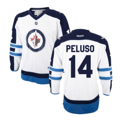 Anthony Peluso Reebok Winnipeg Jets Premier White Away Jersey