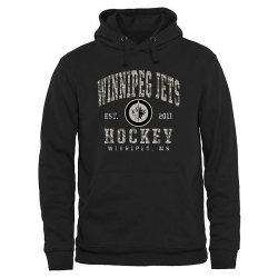 NHL Winnipeg Jets Black Camo Stack Pullover Hoodie