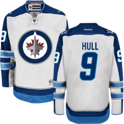 Bobby Hull Reebok Winnipeg Jets Authentic White Away NHL Jersey