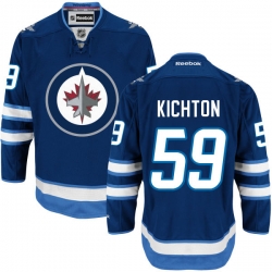 Brenden Kichton Reebok Winnipeg Jets Premier Navy Blue Home Jersey