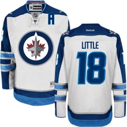 Bryan Little Reebok Winnipeg Jets Authentic White Away NHL Jersey