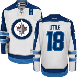Bryan Little Reebok Winnipeg Jets Authentic White Away NHL Jersey