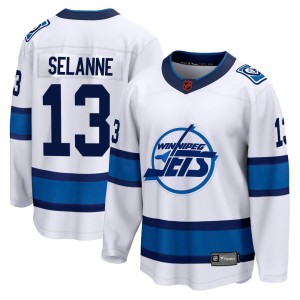 Teemu Selanne Men's Fanatics Branded Winnipeg Jets Breakaway White Special Edition 2.0 Jersey