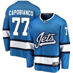 Kyle Capobianco Men's Fanatics Branded Winnipeg Jets Breakaway Blue Alternate Jersey