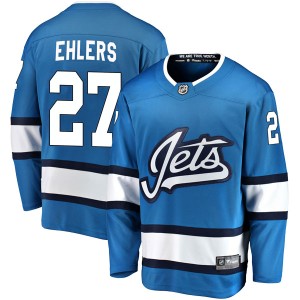Nikolaj Ehlers Men's Fanatics Branded Winnipeg Jets Breakaway Blue Alternate Jersey