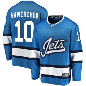Dale Hawerchuk Men's Fanatics Branded Winnipeg Jets Breakaway Blue Alternate Jersey