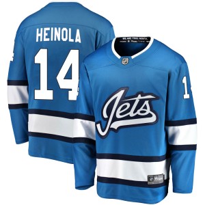 Ville Heinola Men's Fanatics Branded Winnipeg Jets Breakaway Blue Alternate Jersey