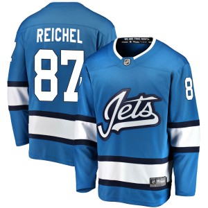 Kristian Reichel Men's Fanatics Branded Winnipeg Jets Breakaway Blue Alternate Jersey