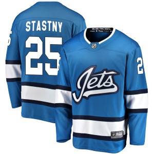 Paul Stastny Men's Fanatics Branded Winnipeg Jets Breakaway Blue Alternate Jersey
