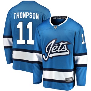 Nate Thompson Men's Fanatics Branded Winnipeg Jets Breakaway Blue Alternate Jersey