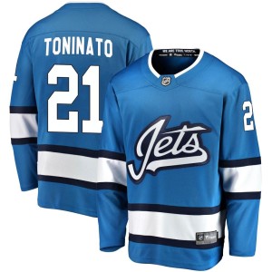 Dominic Toninato Men's Fanatics Branded Winnipeg Jets Breakaway Blue Alternate Jersey