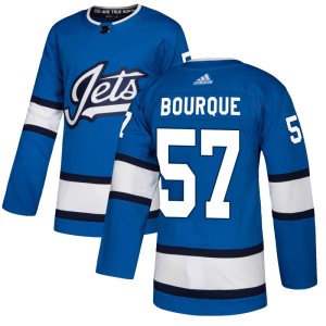 Gabriel Bourque Men's Adidas Winnipeg Jets Authentic Blue Alternate Jersey
