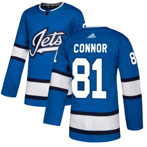 Kyle Connor Men's Adidas Winnipeg Jets Authentic Blue Alternate Jersey