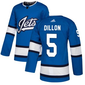 Brenden Dillon Men's Adidas Winnipeg Jets Authentic Blue Alternate Jersey