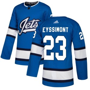 Michael Eyssimont Men's Adidas Winnipeg Jets Authentic Blue Alternate Jersey
