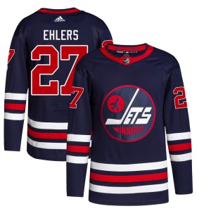 Nikolaj Ehlers Youth Adidas Winnipeg Jets Authentic Navy 2021/22 Alternate Primegreen Pro Jersey