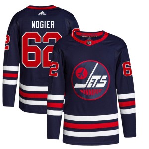 Nelson Nogier Youth Adidas Winnipeg Jets Authentic Navy 2021/22 Alternate Primegreen Pro Jersey