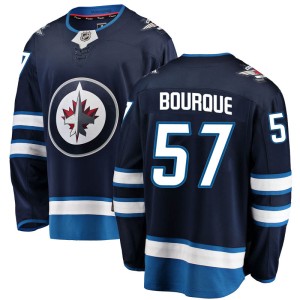 Gabriel Bourque Men's Fanatics Branded Winnipeg Jets Breakaway Blue Home Jersey