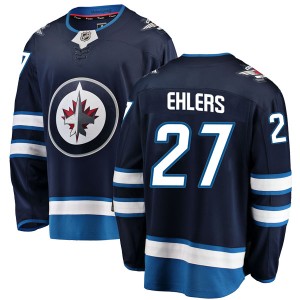 Nikolaj Ehlers Men's Fanatics Branded Winnipeg Jets Breakaway Blue Home Jersey