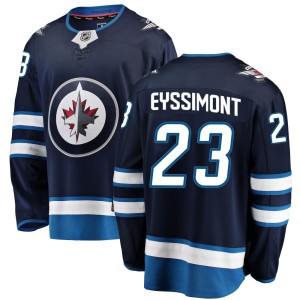 Michael Eyssimont Men's Fanatics Branded Winnipeg Jets Breakaway Blue Home Jersey