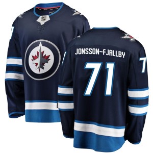 Axel Jonsson-Fjallby Men's Fanatics Branded Winnipeg Jets Breakaway Blue Home Jersey
