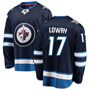 Adam Lowry Men's Fanatics Branded Winnipeg Jets Breakaway Blue Home Jersey