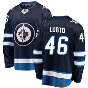 Joona Luoto Men's Fanatics Branded Winnipeg Jets Breakaway Blue Home Jersey