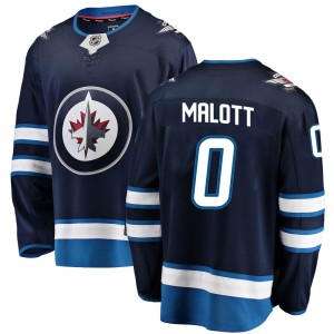 Jeff Malott Men's Fanatics Branded Winnipeg Jets Breakaway Blue Home Jersey